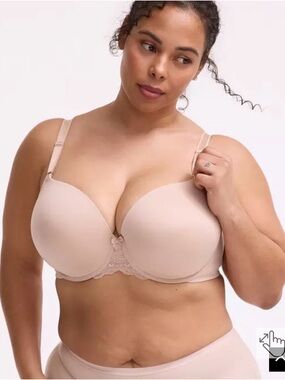 Torrid Everyday Smooth T-Shirt Bra - Light Nude sz 38 C
